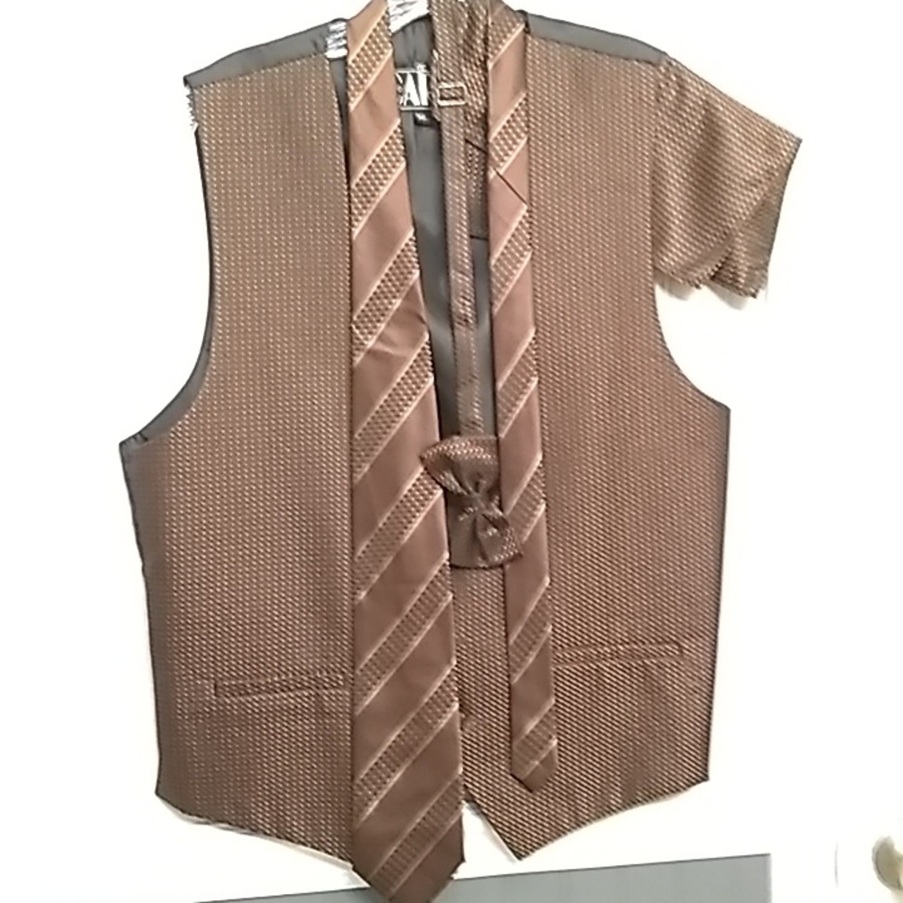 chocolate venetian vest set